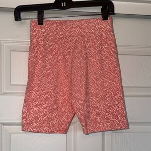 Forever 21 Coral Patterned Bike Shorts